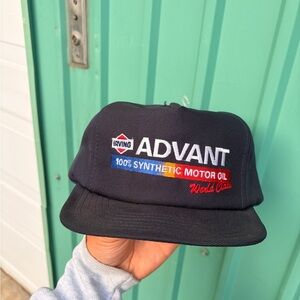 Vintage IRVIN advant motor oil trucker hat snapback